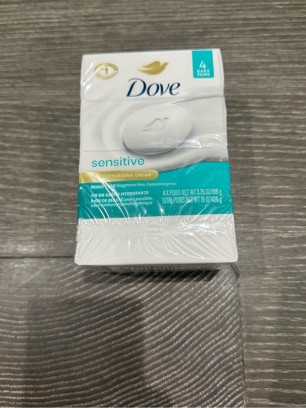 New Dove Sensitive Moisturizing Cream Beauty Bars fragrance-free